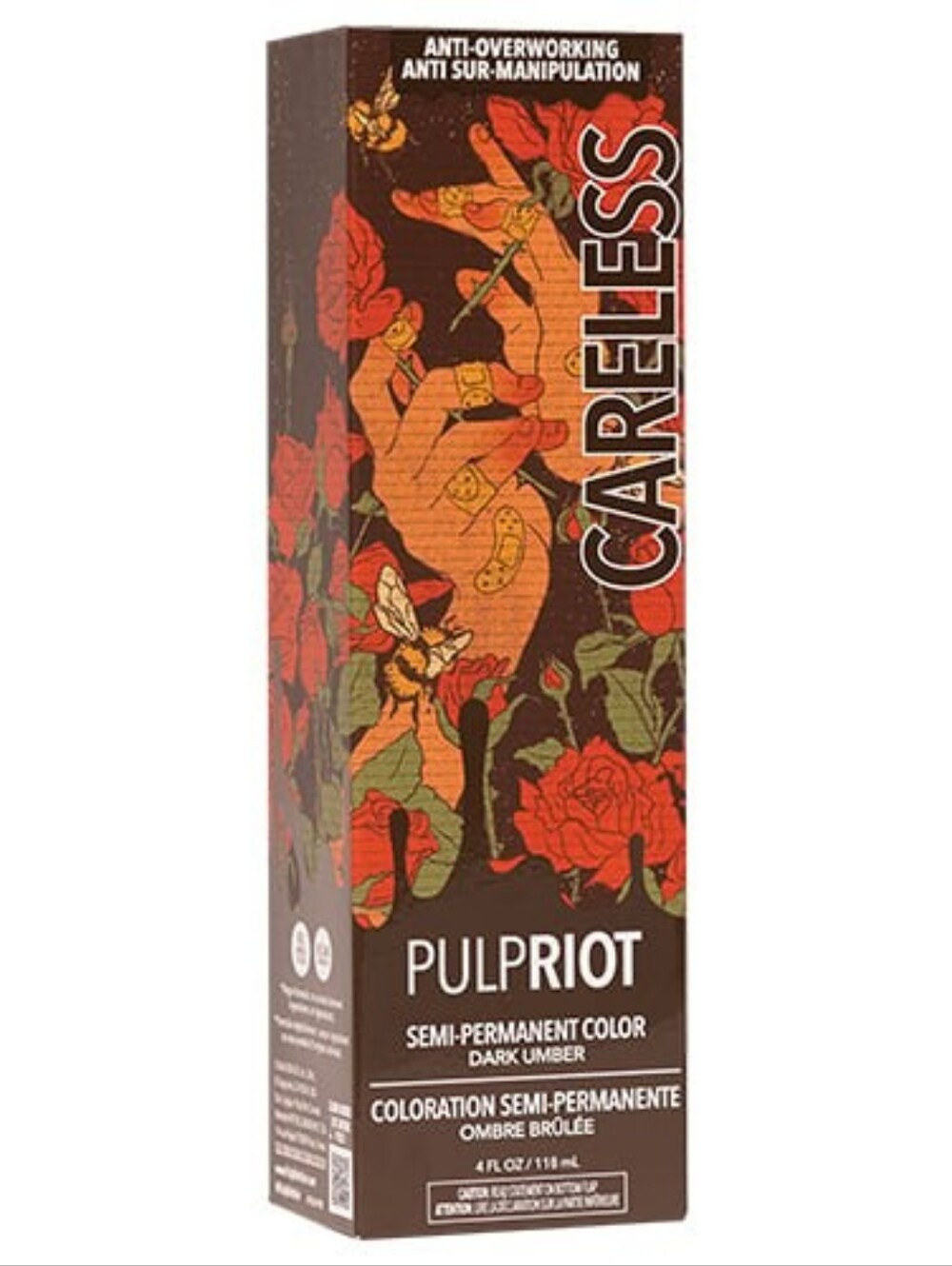 Pulp Riot Careless Semi-Permanent Hair Color - Dark Umber (Brown)